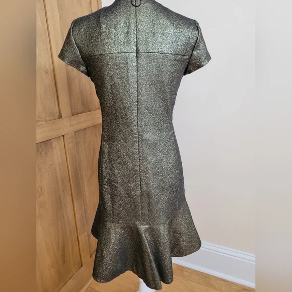 Akris Punto gold lame dress - Picture 5 of 7